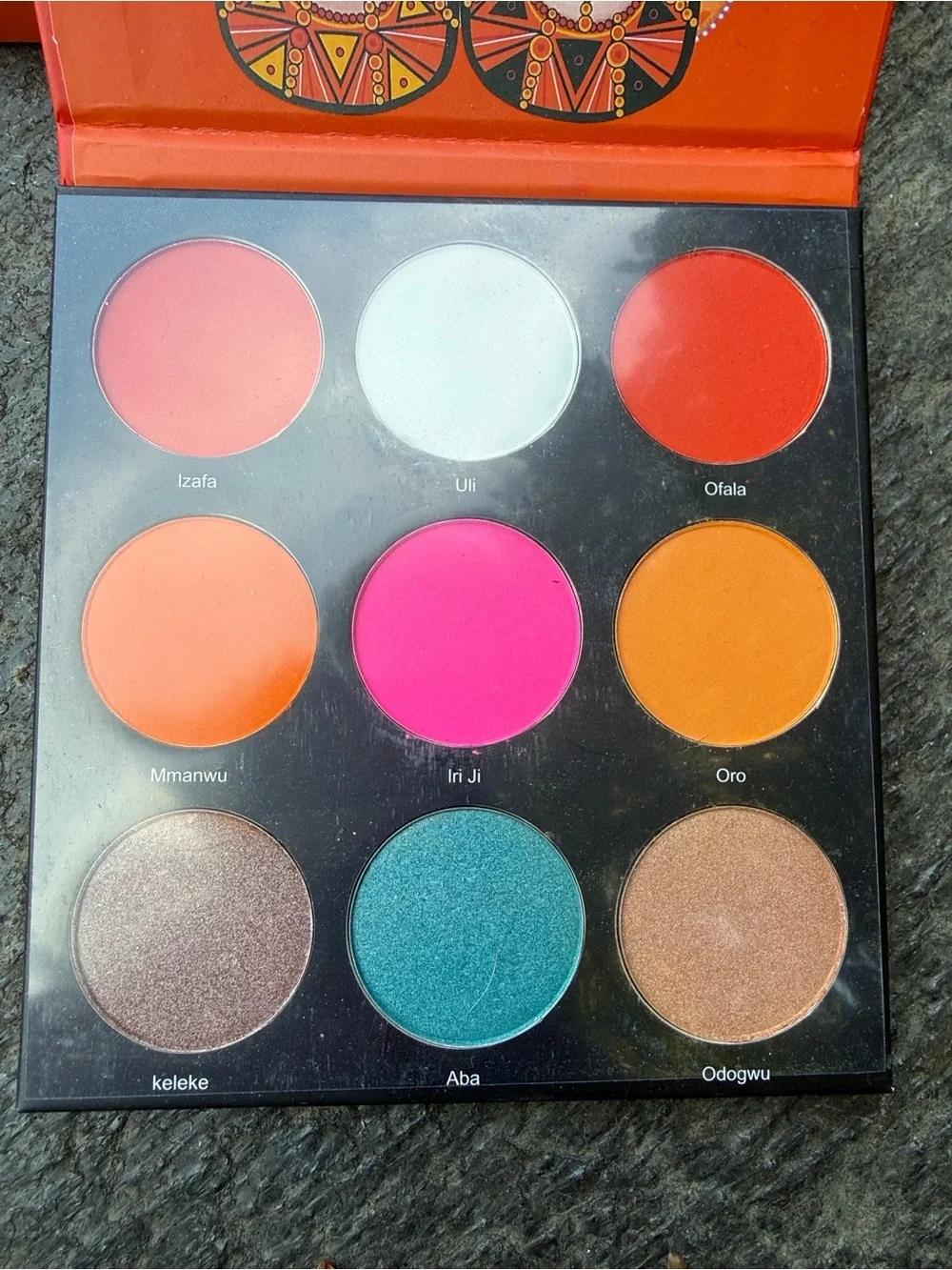 Juvia's Place Saharan Eyeshadow Palette - Vibrant Orange with Yellow Accents